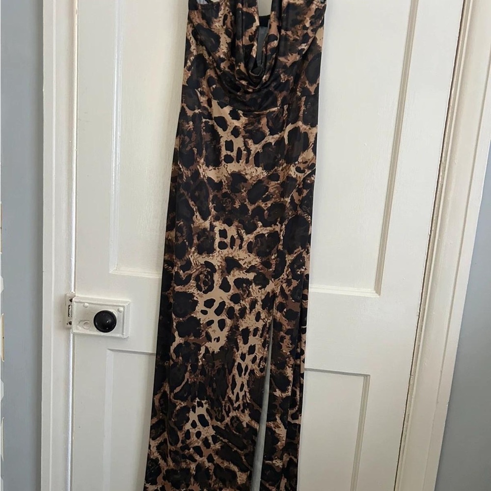 Leopard Print Maxi Dress